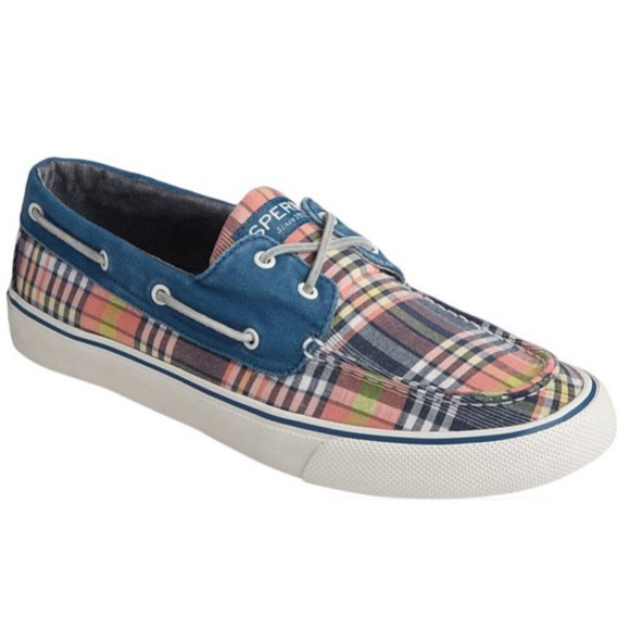 SPERRY TOP SIDER Men\'s Plaid Boat Shoes